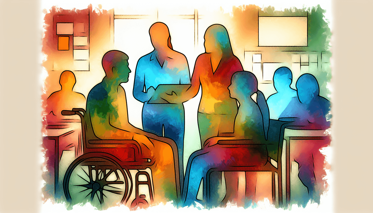 Text about inclusive education, explaining its benefits and how to support students with disabilities in the classroom.